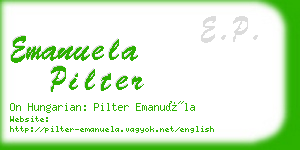 emanuela pilter business card